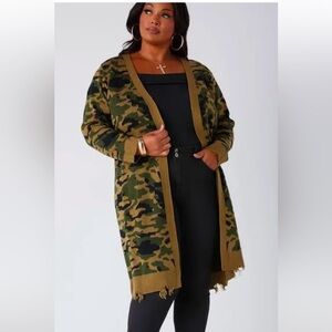 *New* Ashley Stewart Plus Size Open Front Cardigan